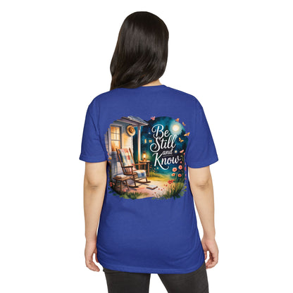 Be Still and Know T-Shirt — Cozy Porch & Moonlight Faith Tee