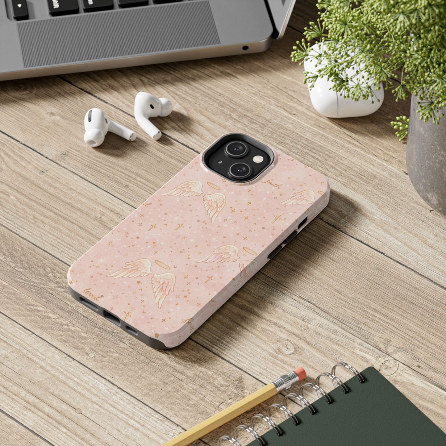 Faith & Grace Angels Phone Case | Christian floral iPhone Case