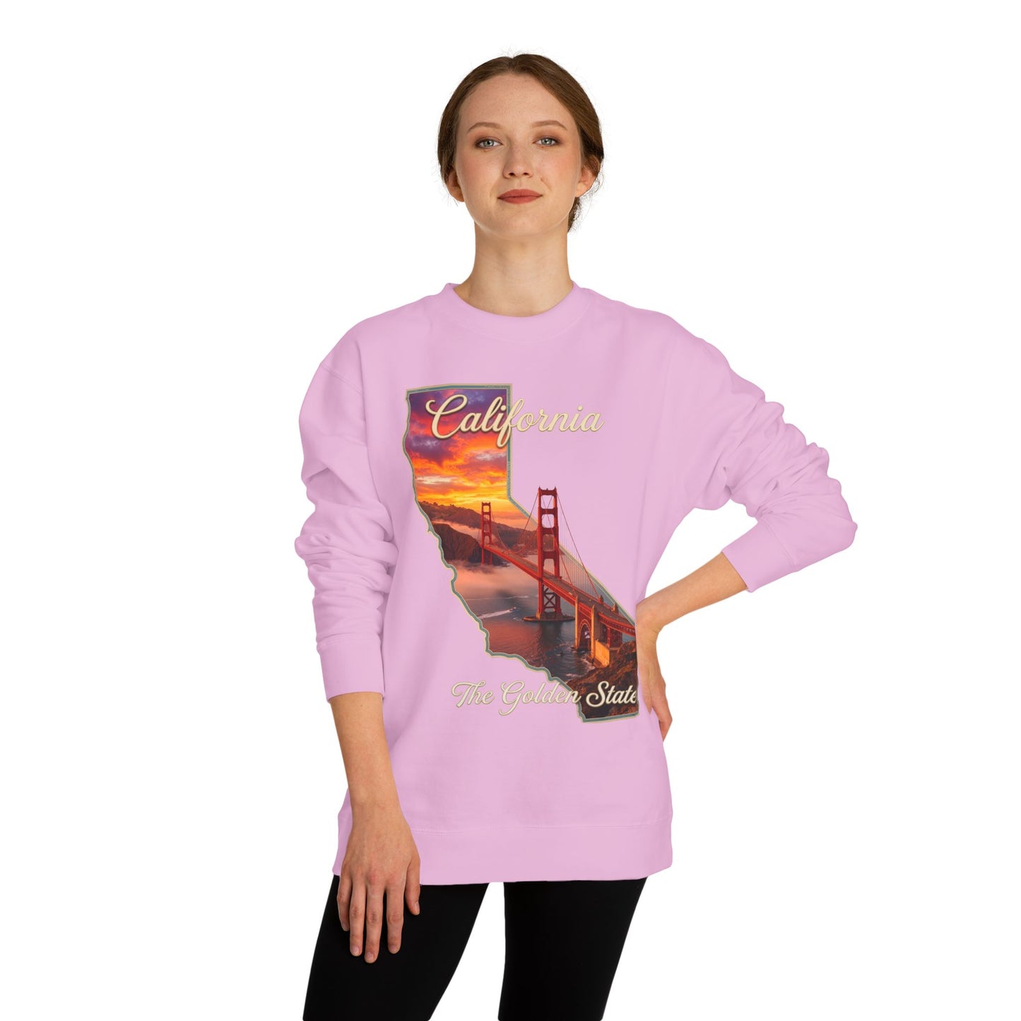 California Golden State Sweatshirt — Golden Gate Sunset Crew