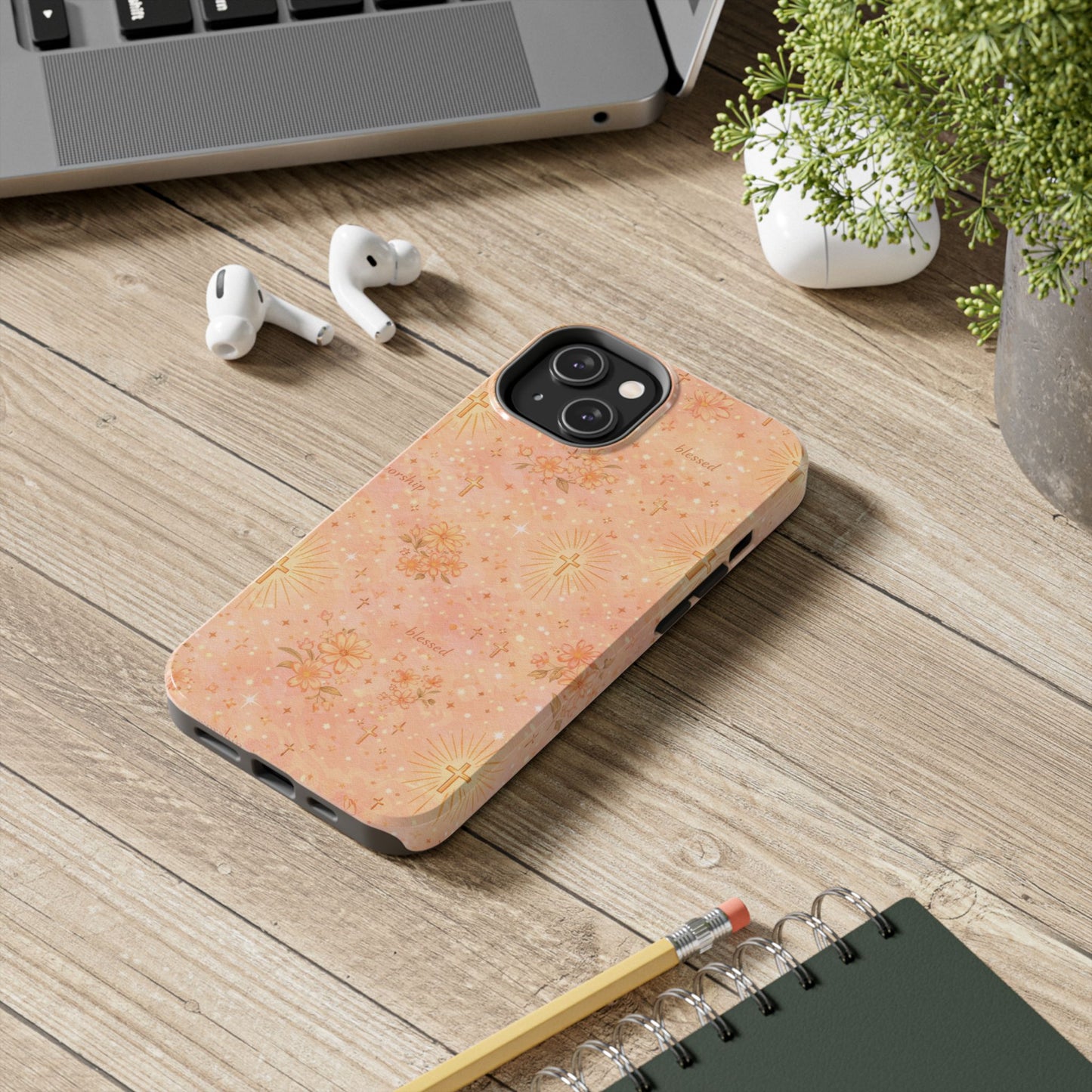 Blessed in Grace Phone Case | Christian floral iPhone Case