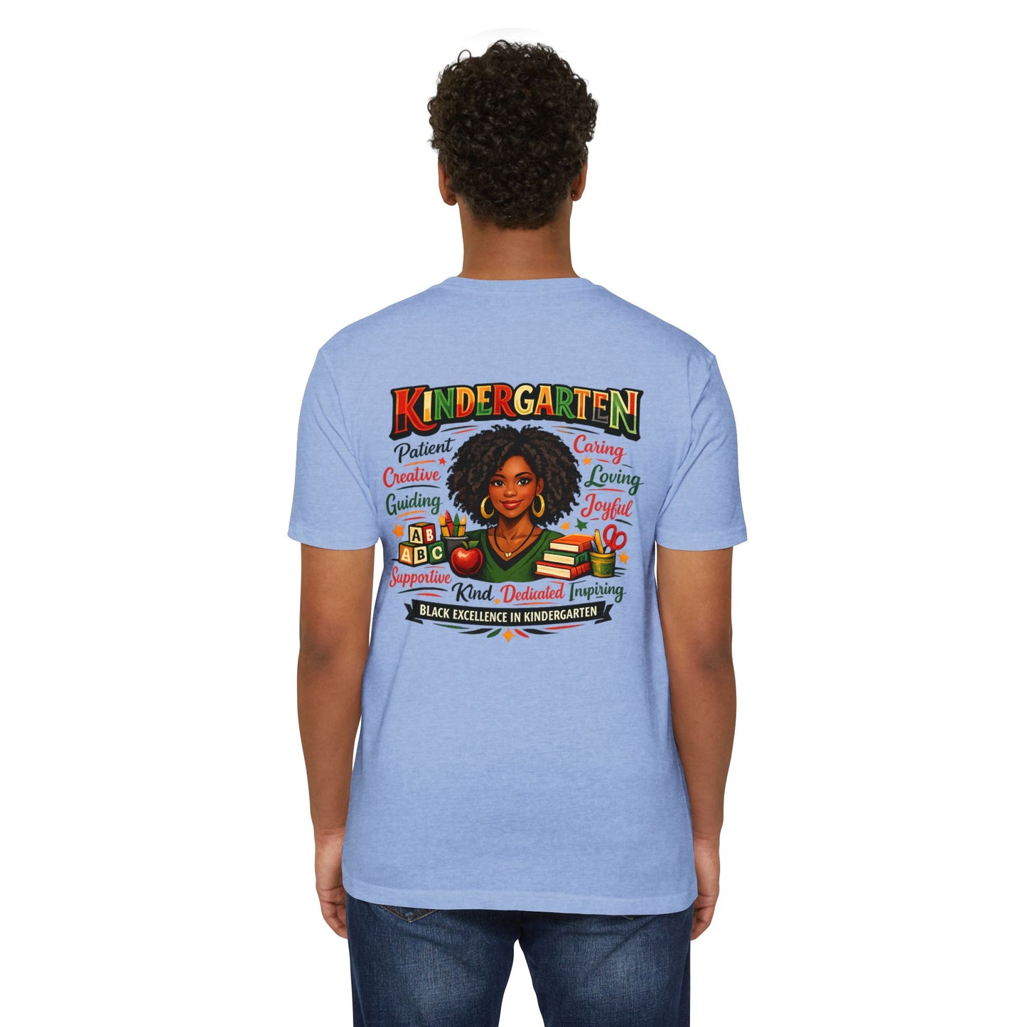 Kindergarten Teacher T-Shirt – Black Excellence in Kindergarten Design
