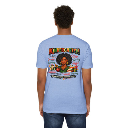 Kindergarten Teacher T-Shirt – Black Excellence in Kindergarten Design