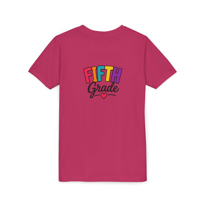 Fifth Grade Kids T‑Shirt – Colorful Back-to-School Tee with Heart