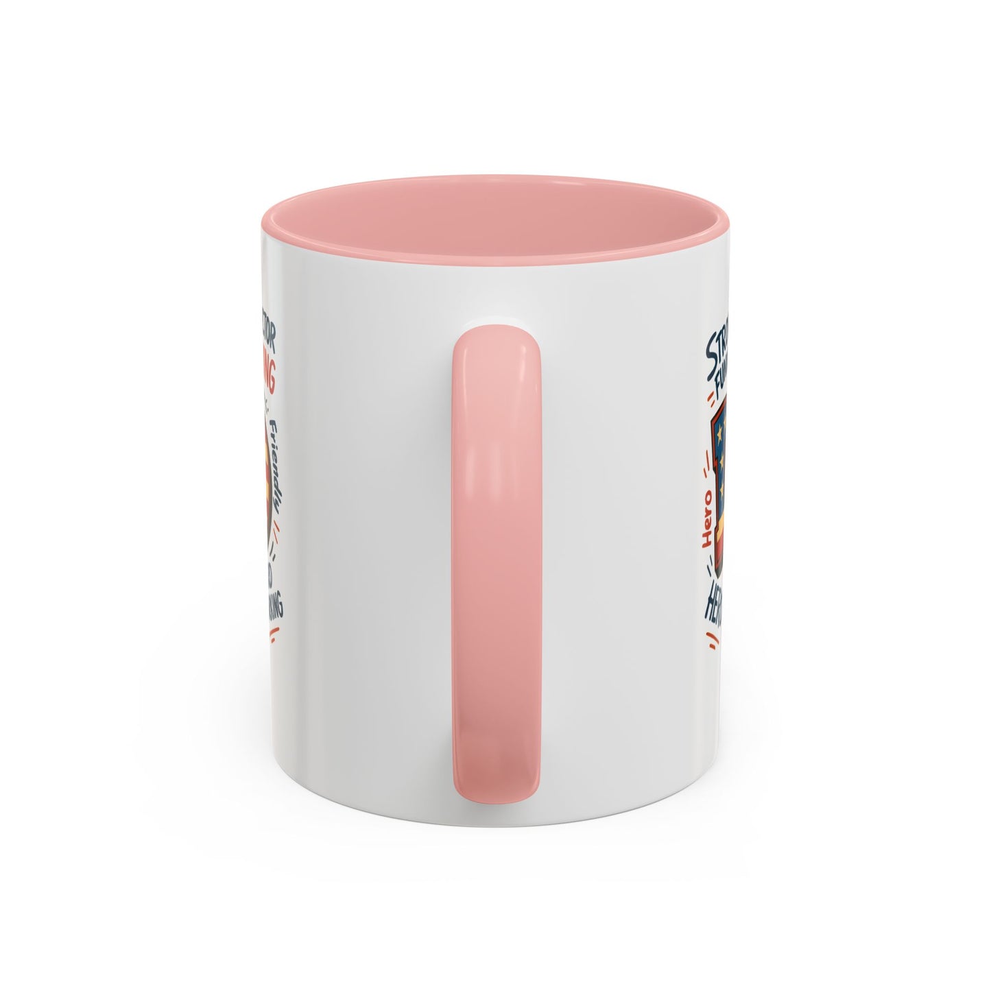 Dad Coffee Mug — Patriotic "DAD" Design with Loving, Hardworking, Protector Keywords (11/15oz Accent Mug)