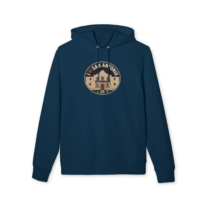 San Antonio Alamo Hoodie — Vintage Travel Graphic Pullover
