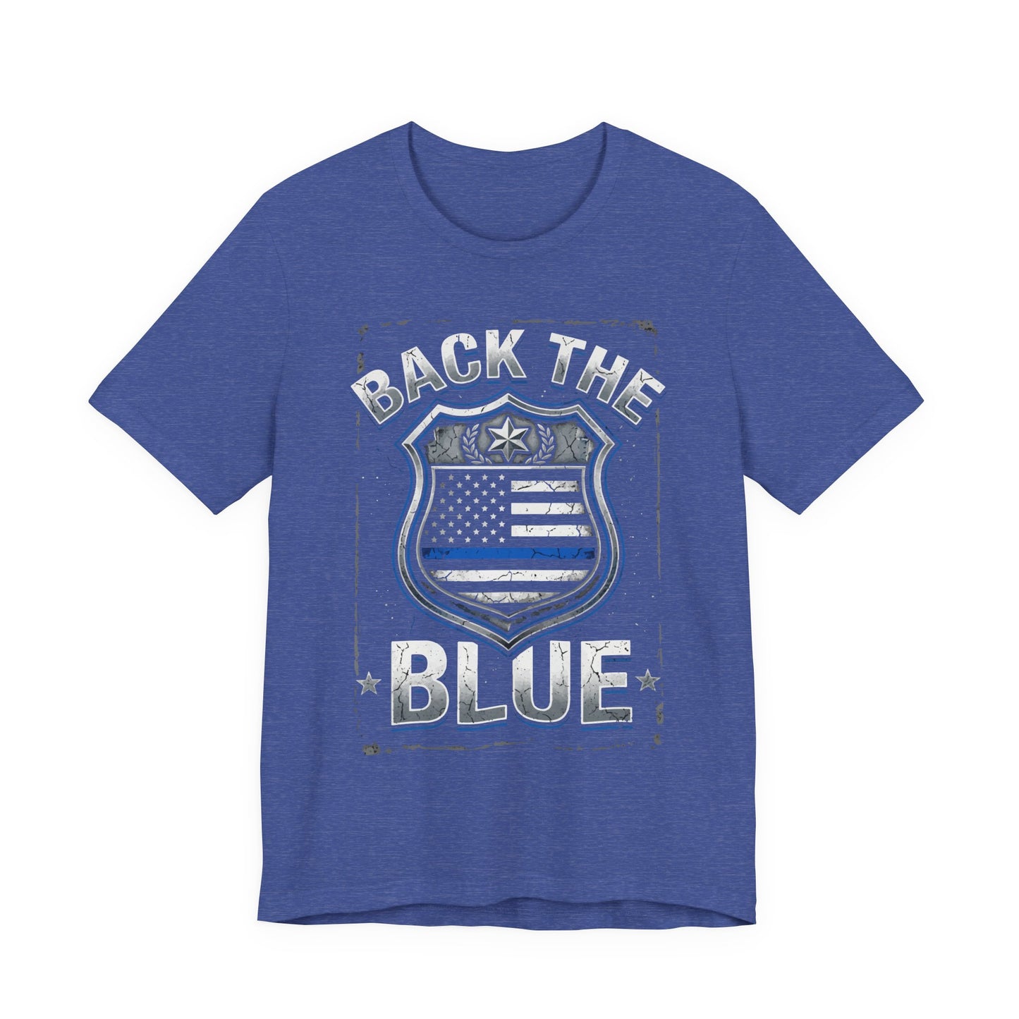 Back The Blue T-Shirt — Police Support Badge Tee
