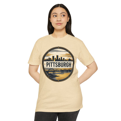 Pittsburgh Skyline T-Shirt — Vintage Cityscape Graphic Tee