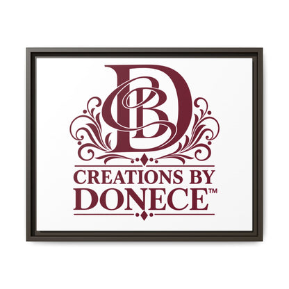 Framed Matte Canvas — Creations By Donece Logo Wall Art