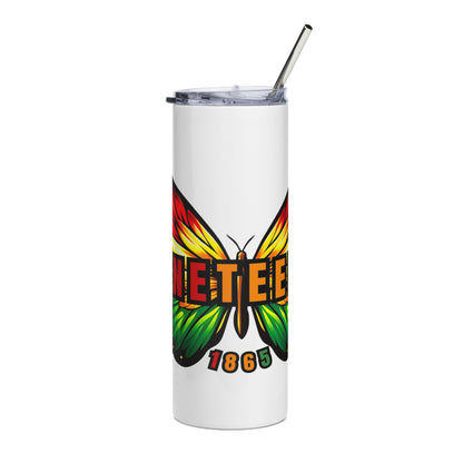 Juneteenth Butterfly 20oz Stainless Tumbler — Insulated Commemorative Travel Cup