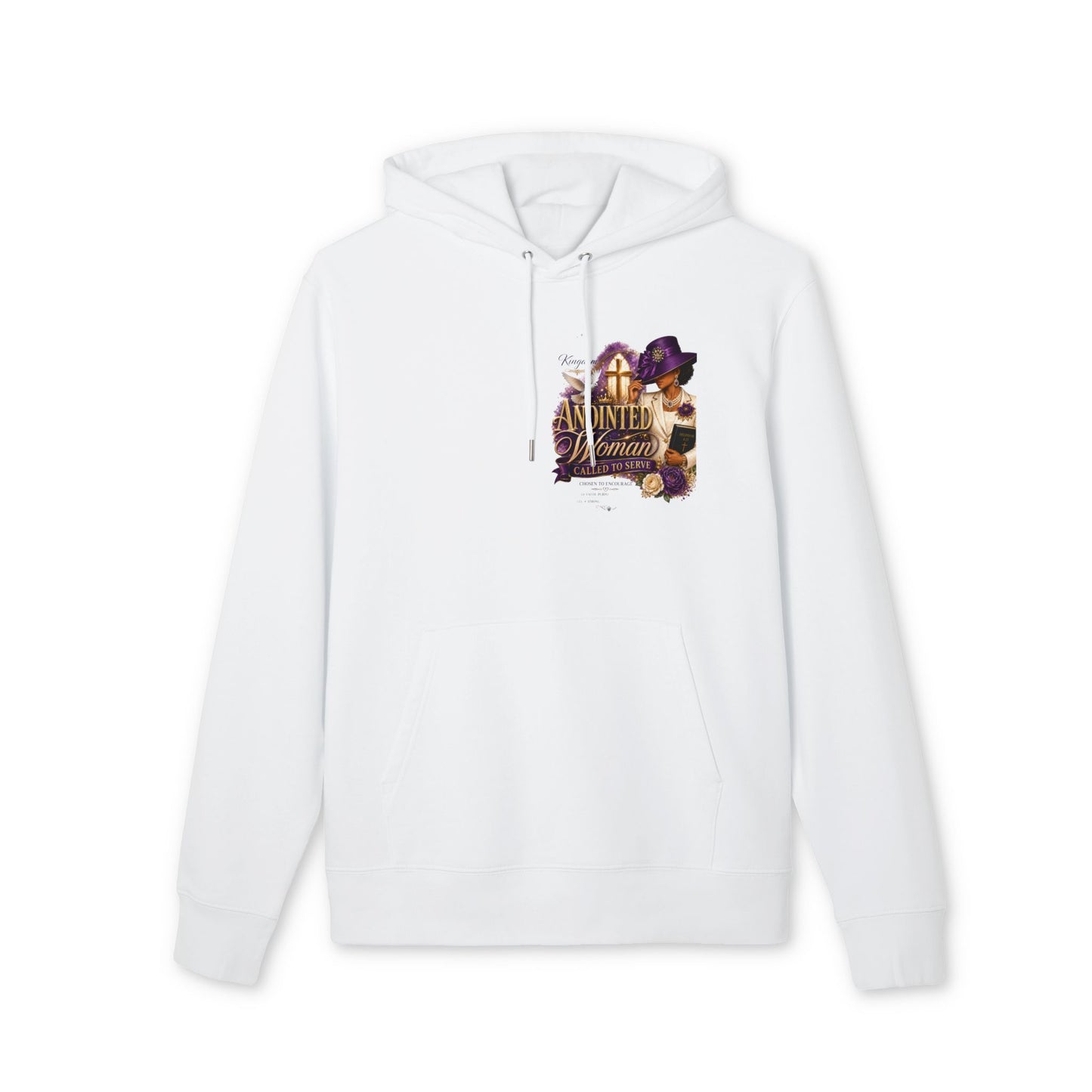 Anointed Woman Hoodie — Christian Faith Pullover with Scripture-Inspired Design