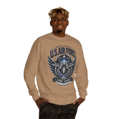 U.S. Air Force 'Aim High' Crewneck Sweatshirt — Military Aviation Graphic