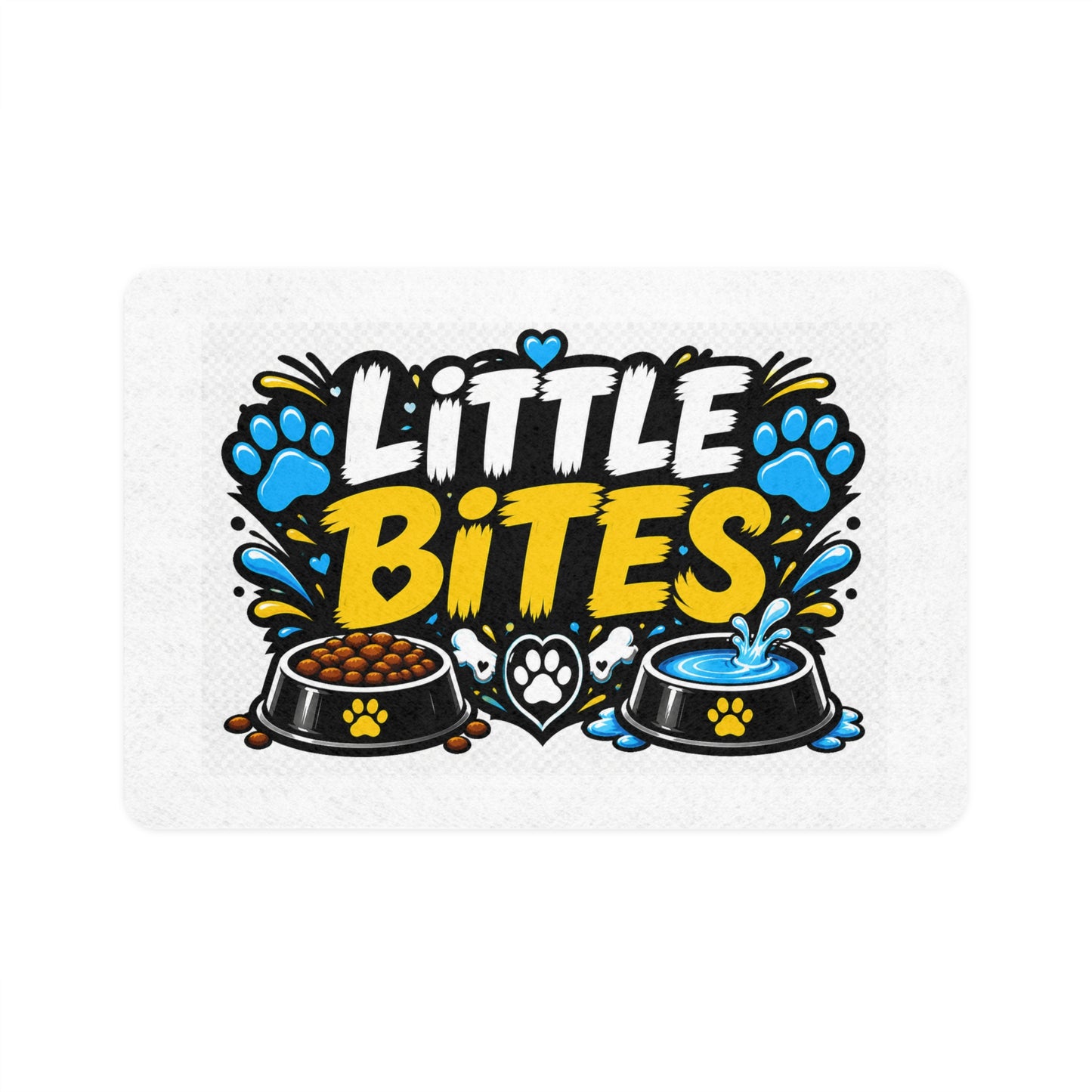 Pet Food Mat — "Little Bites" Non-Slip Feeding Mat (12x18)