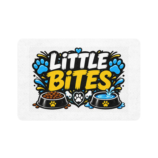 Pet Food Mat — "Little Bites" Non-Slip Feeding Mat (12x18)