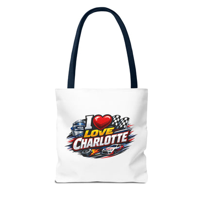 I Love Charlotte Racing Tote Bag