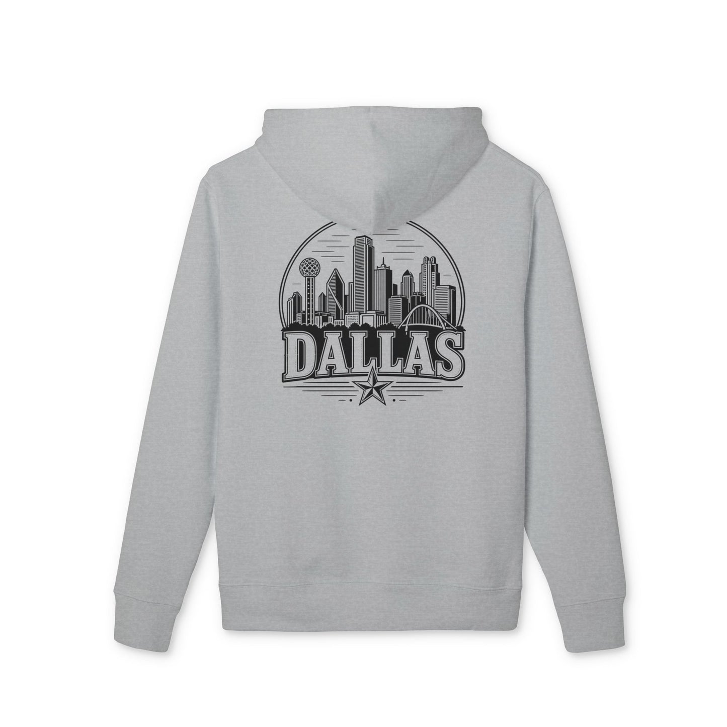 Dallas Skyline Hoodie — Retro Cityscape Pullover