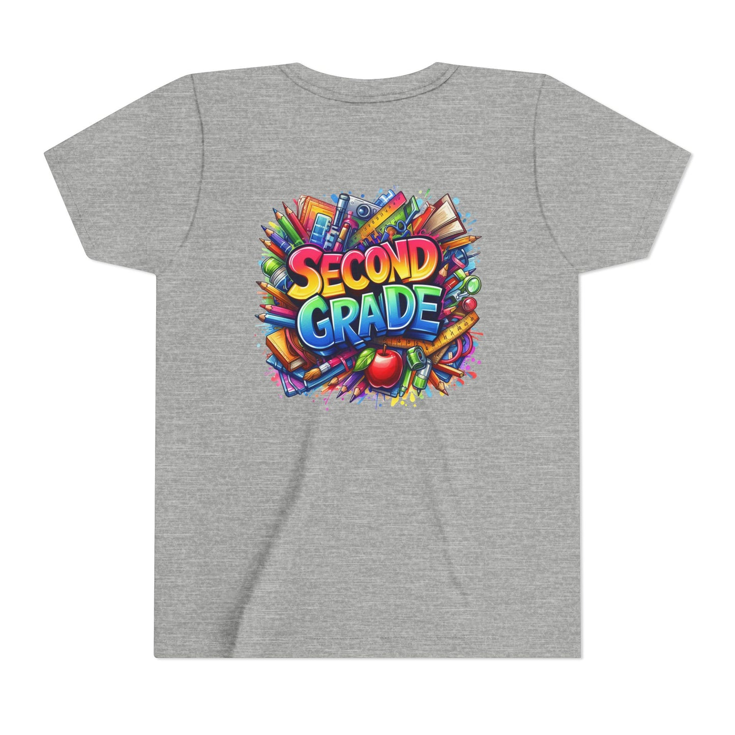 Second Grade Youth Tee — Colorful Back-to-School Kids T-Shirt