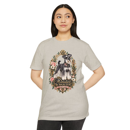 Miniature Schnauzer Floral Tee
