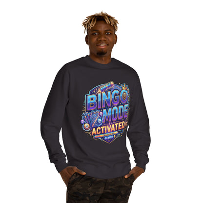 Bingo Mode Activated Sweatshirt — Fun Gamer/Player Bingo Crewneck
