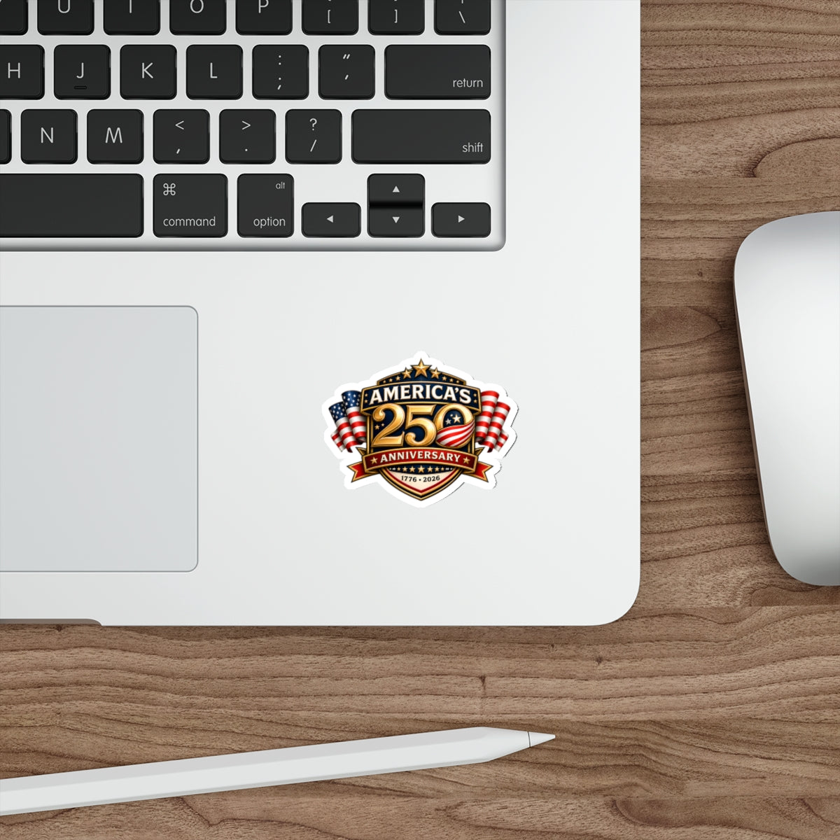 Sticker — "America’s 250th Anniversary 1776–2026" Patriotic Die-Cut Sticker