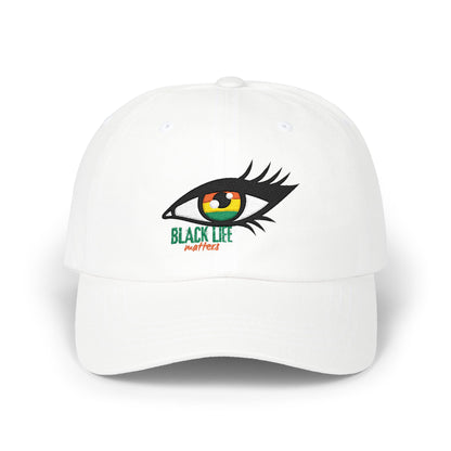 Dad Cap — Embroidered Eye "Black Life, Next Year" Dad Hat
