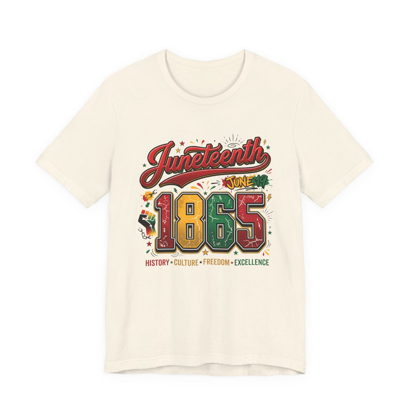 Juneteenth 1865 Celebration Tee — History • Culture • Freedom Graphic T-Shirt
