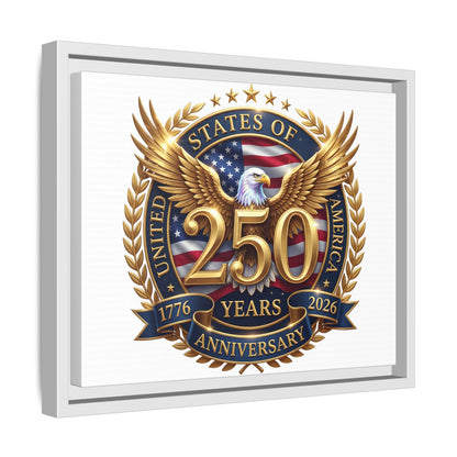 250th United States Anniversary Framed Canvas Print