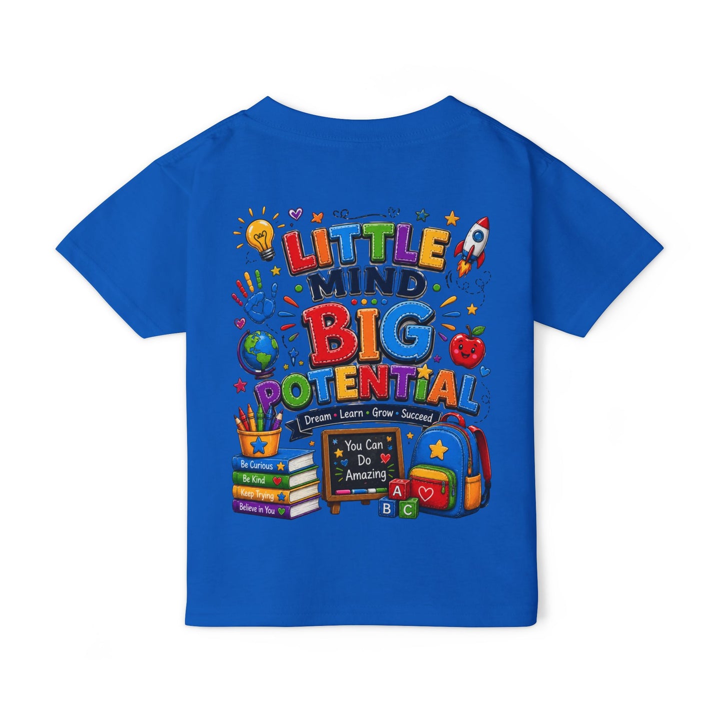 Toddler T‑Shirt — "Little Mind Big Potential" Back‑to‑School Graphic Tee