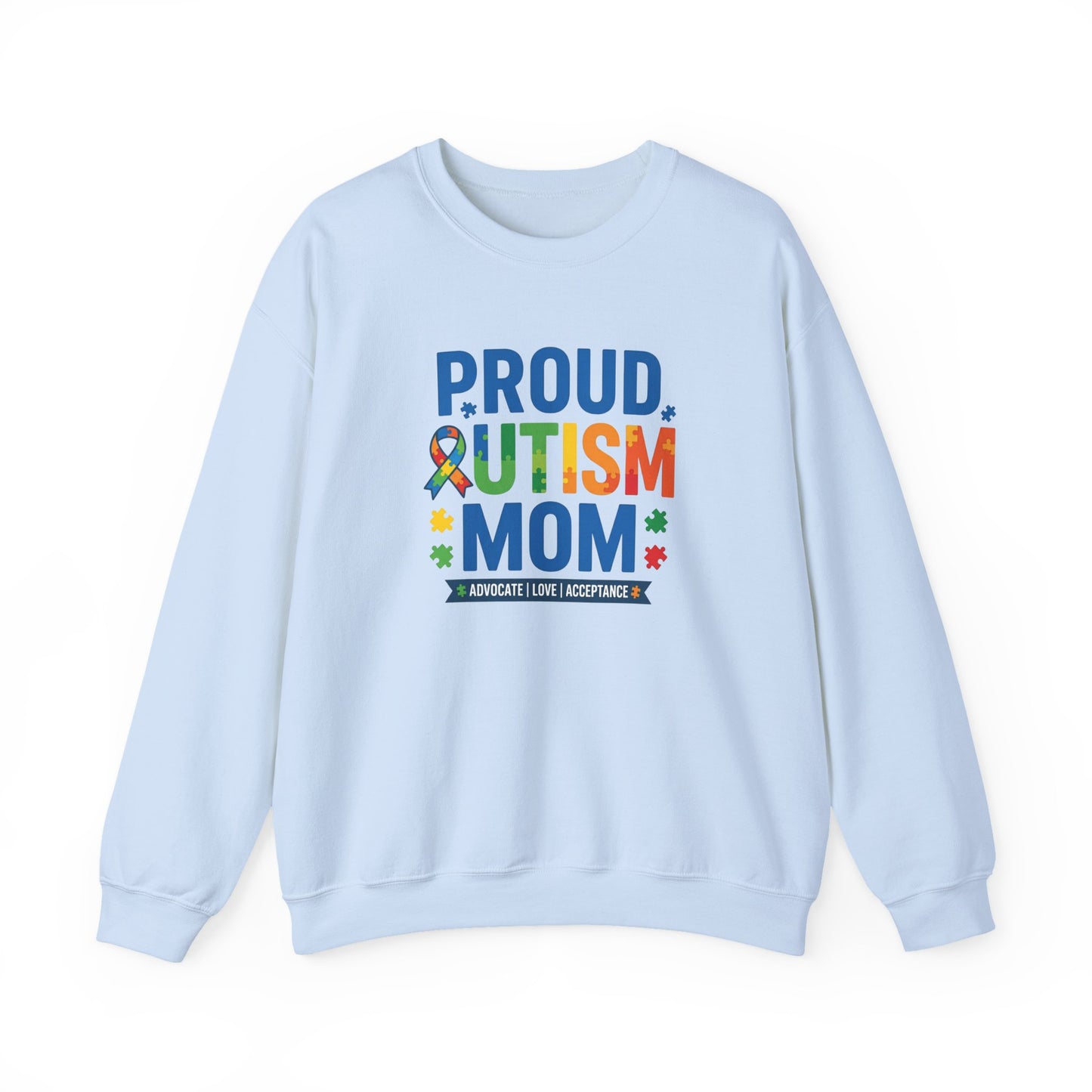 Proud Autism Mom Crewneck Sweatshirt