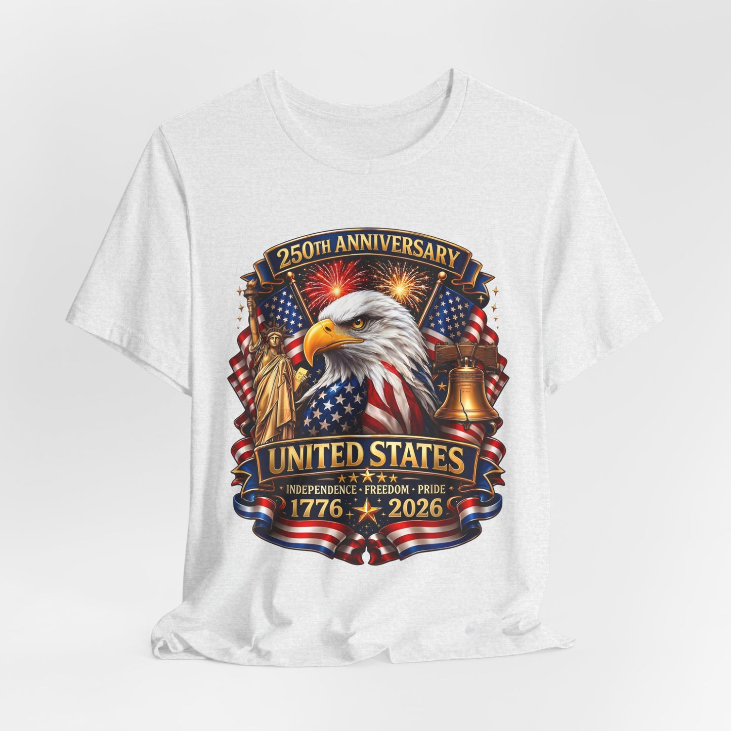 Independence 250th Eagle T-Shirt – United States 1776-2026 Centennial Graphic Tee