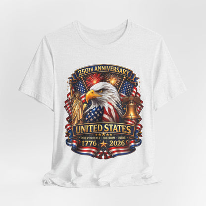 Independence 250th Eagle T-Shirt – United States 1776-2026 Centennial Graphic Tee