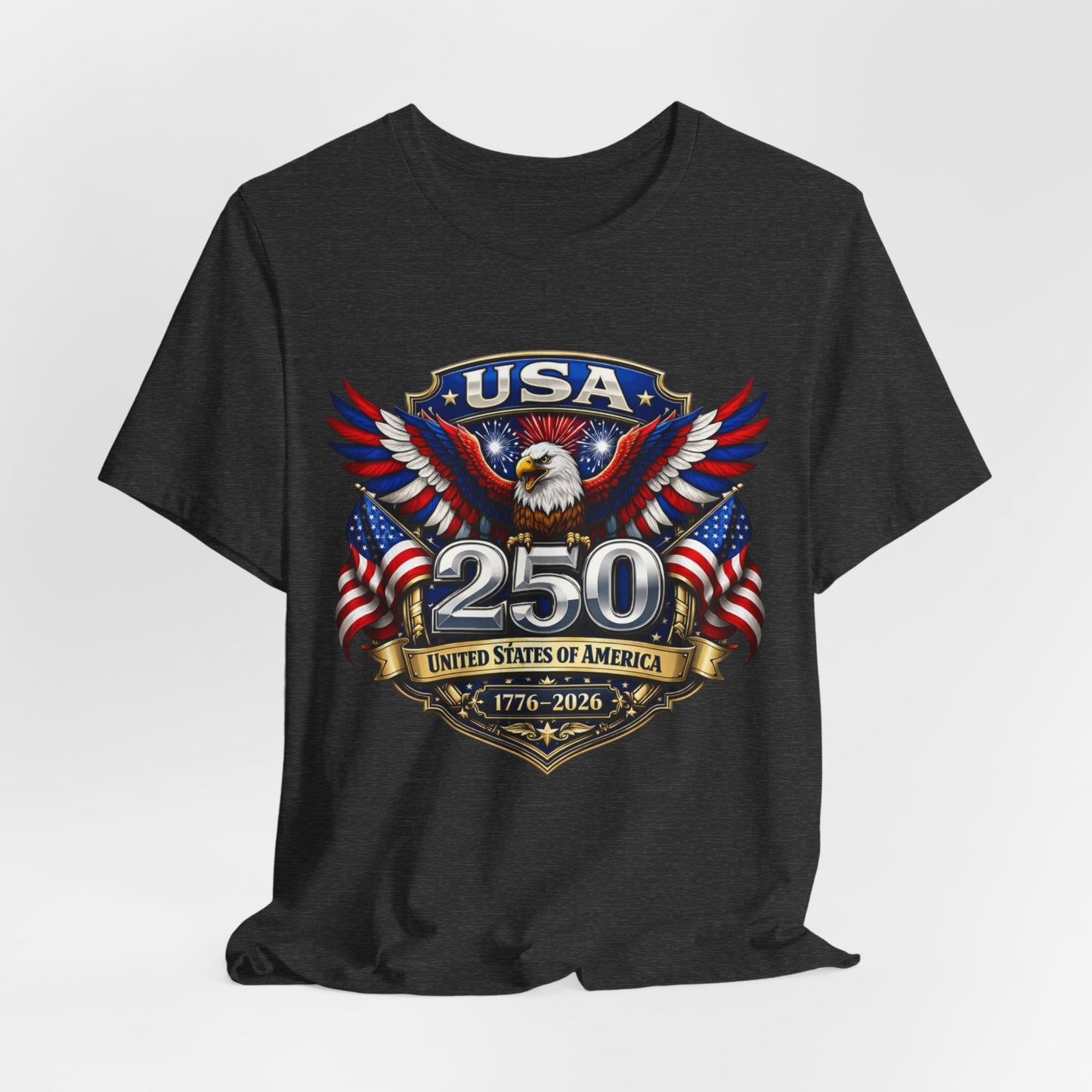 USA 250th Eagle T-Shirt — 1776–2026 Patriotic American Independence Tee