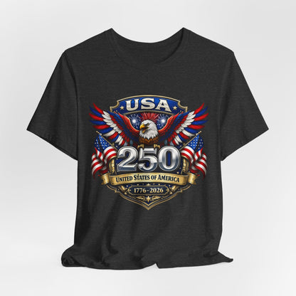 USA 250th Eagle T-Shirt — 1776–2026 Patriotic American Independence Tee