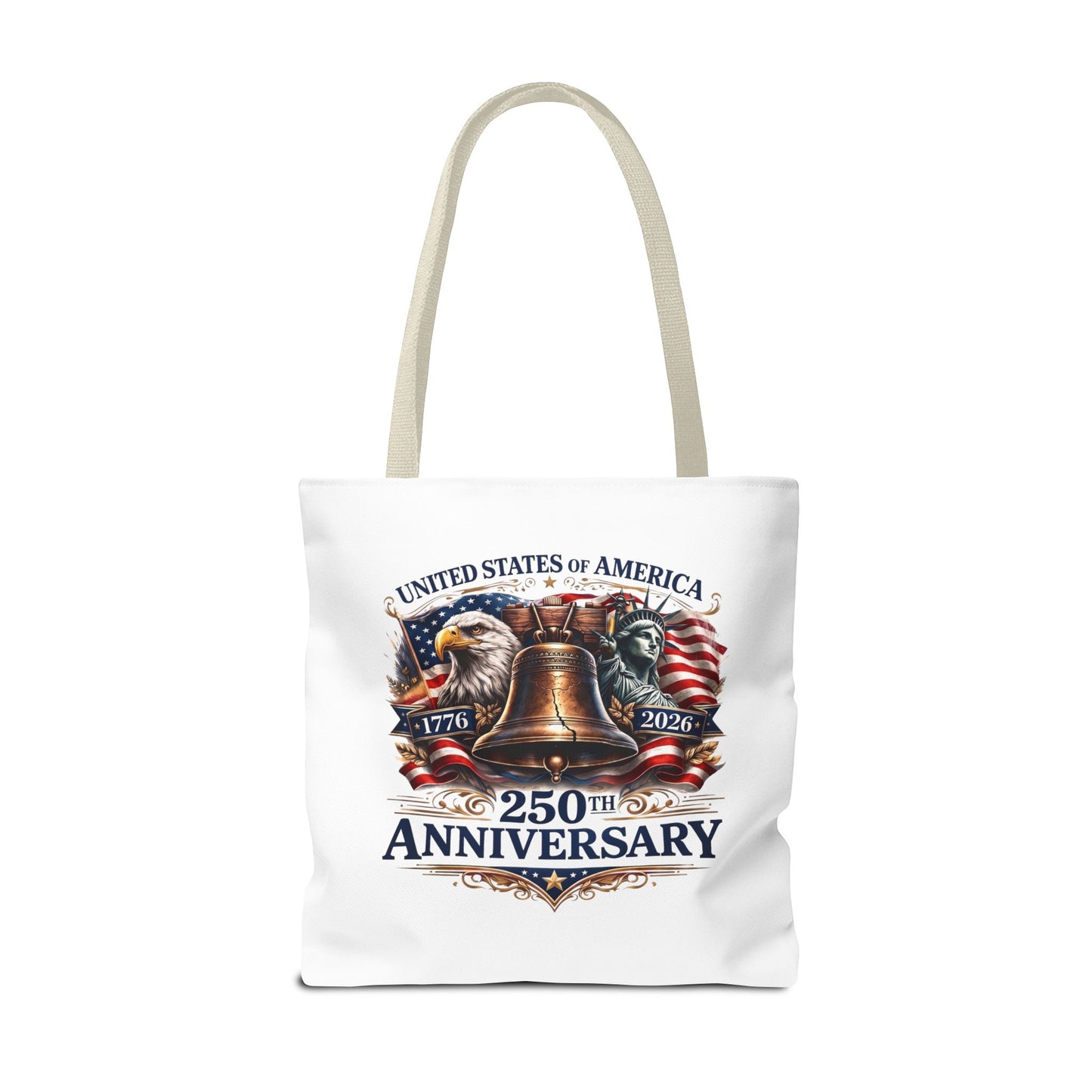 Anniversary Tote Bag — "United States of America 250th Anniversary" Liberty Bell Design
