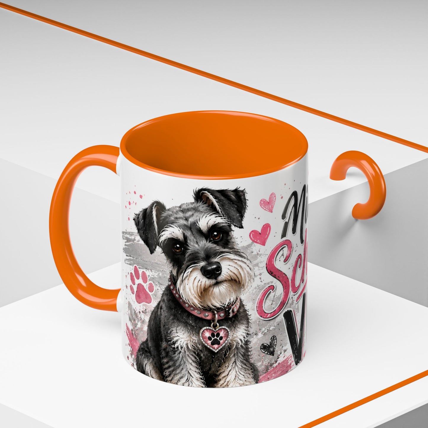 Miniature Schnauzer Vibes Accent Coffee Mug – 11/15oz