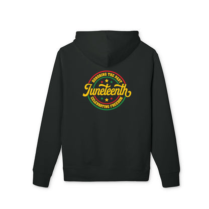 Juneteenth Hoodie — Celebrating Freedom Retro Badge Sweatshirt