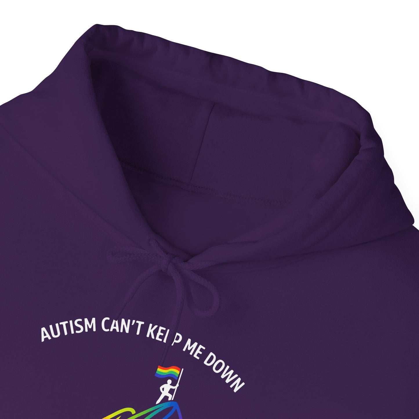 Autism Can't Keep Me Down Fight Resilience Strength Hoodie