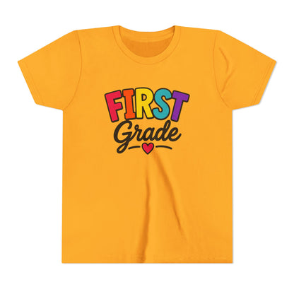 First Grade Youth T‑Shirt — Colorful Back-to-School Tee
