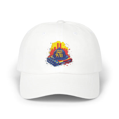 Dad Cap – 9/11 Tribute Firefighter Helmet & American Flag Embroidered Hat