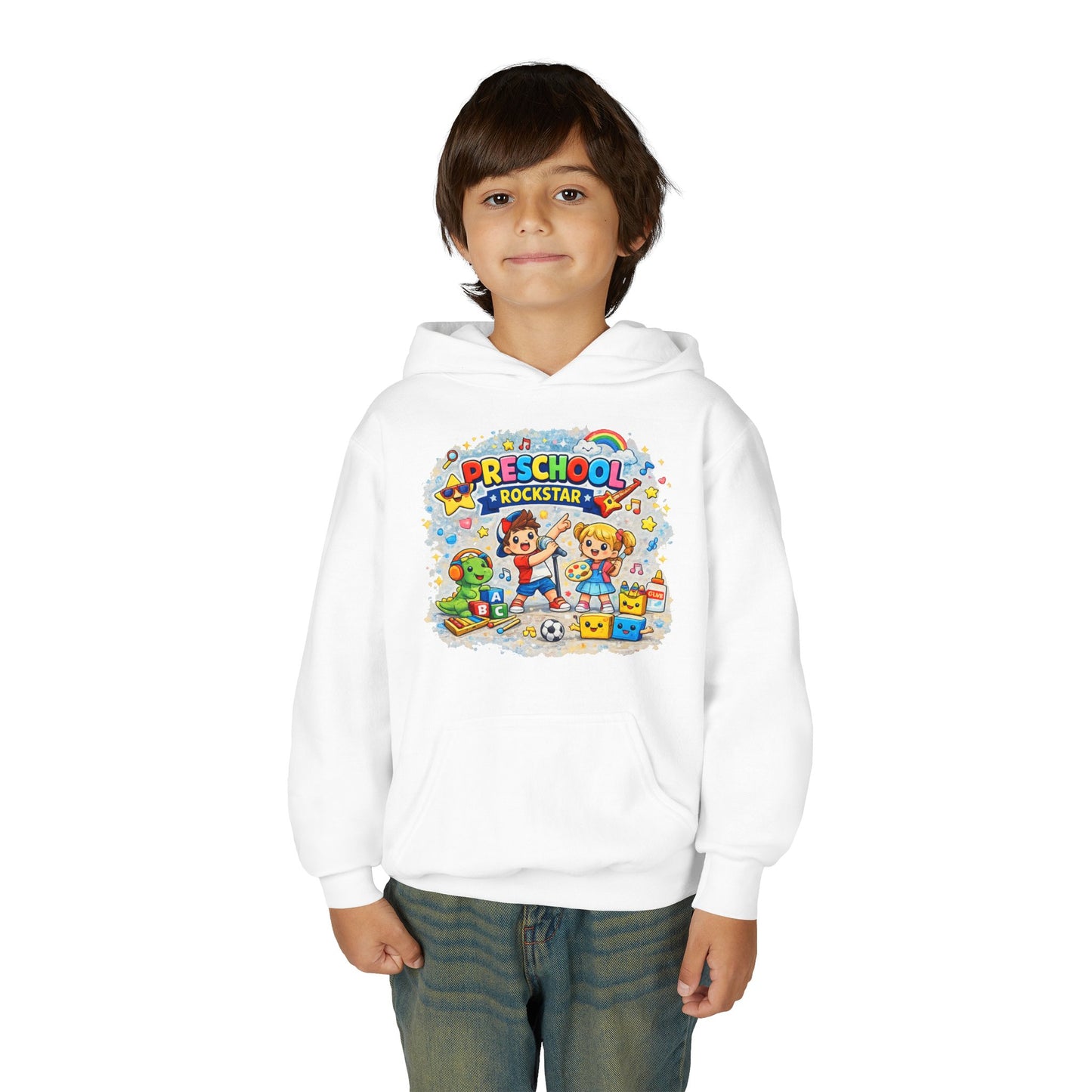 Preschool Rockstar Kids Hoodie — Cute Preschool Graduation & Back-to-School Sweatshirt