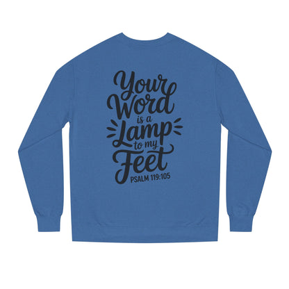 Psalm 119:105 "Your Word Is a Lamp to My Feet" Sweatshirt