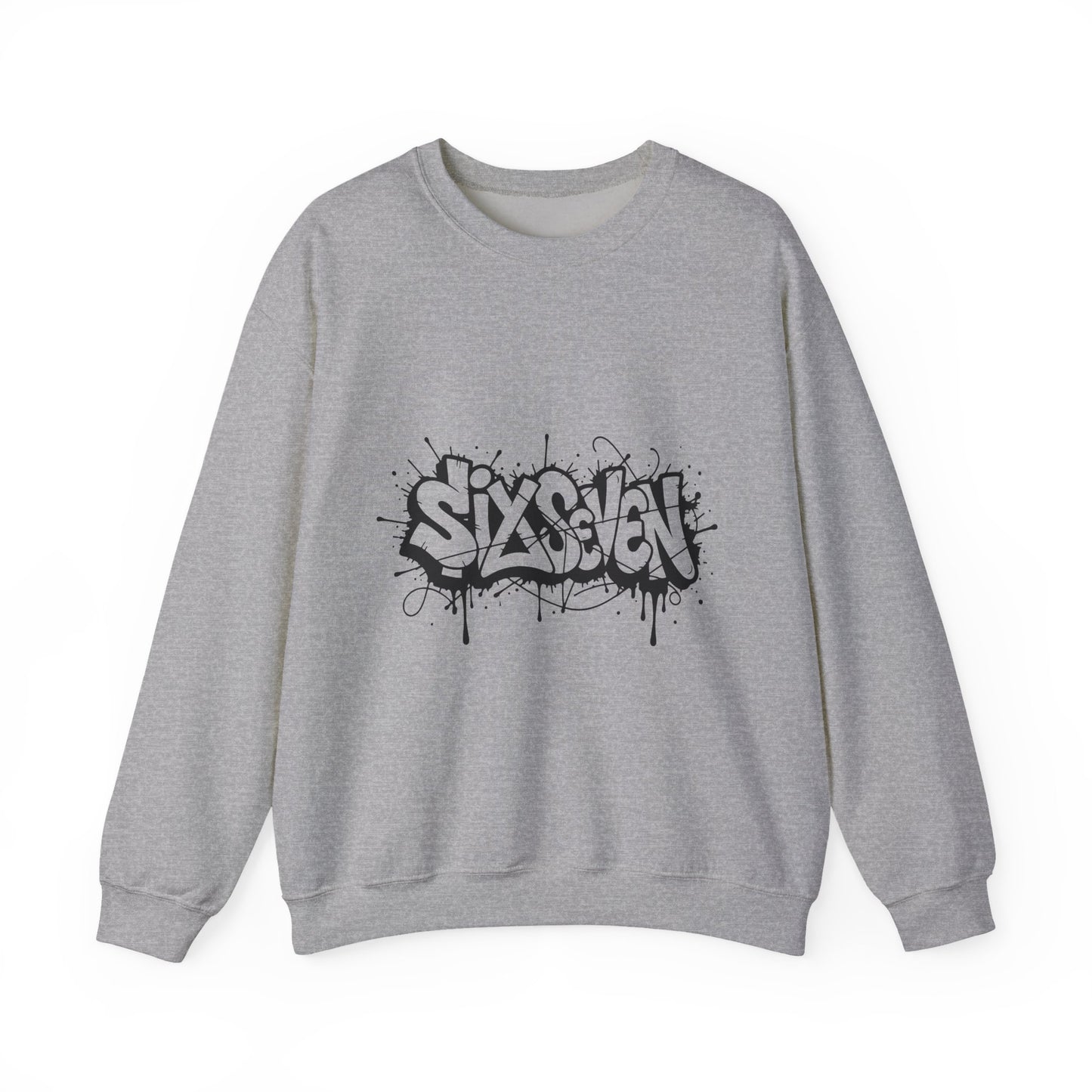 Graffiti 'Six Seven' Crewneck Sweatshirt