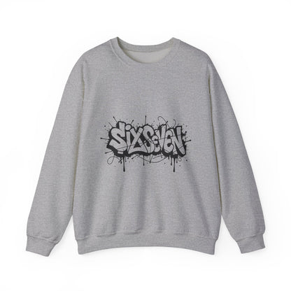 Graffiti 'Six Seven' Crewneck Sweatshirt