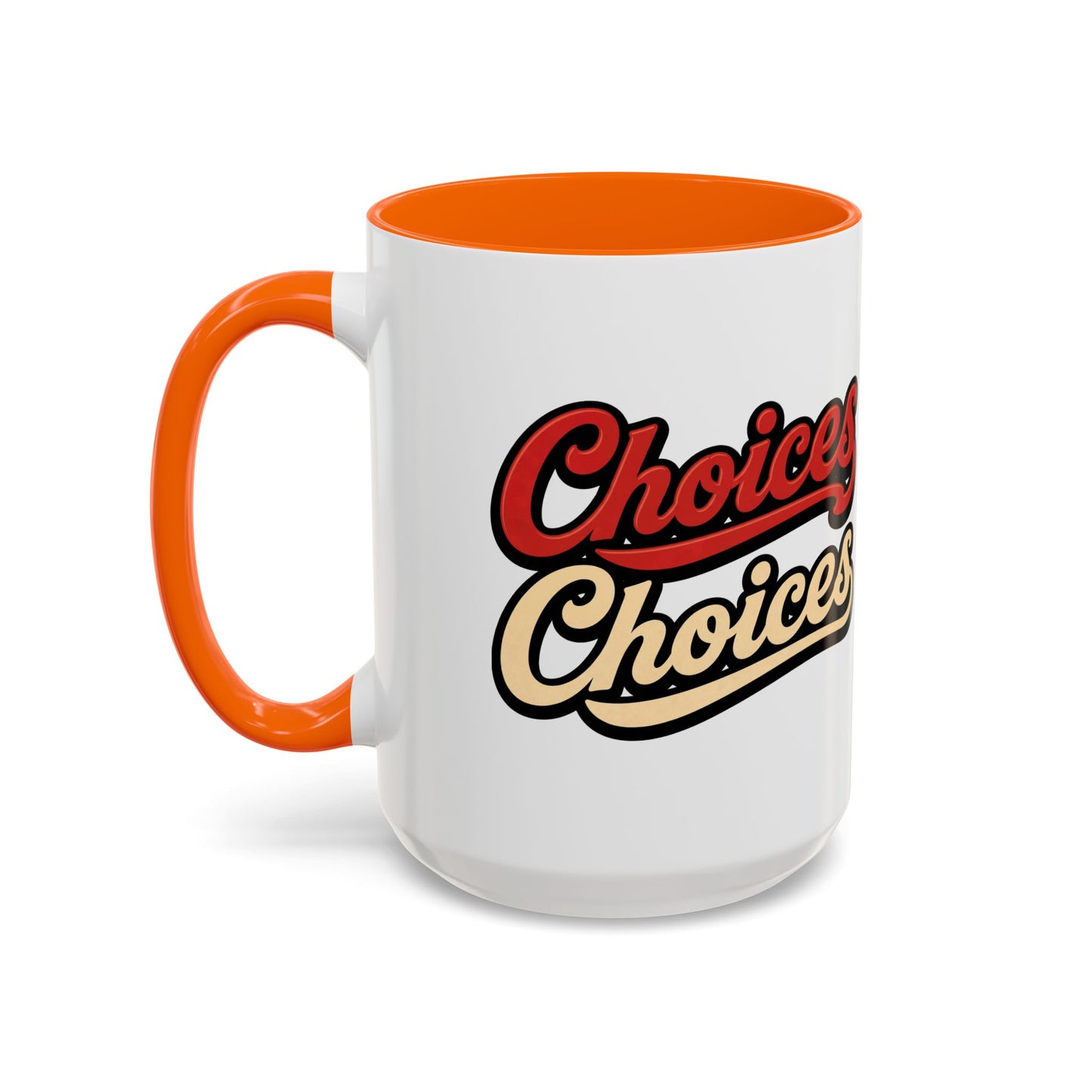 Choices Retro Accent Coffee Mug — Vintage Script 11/15oz