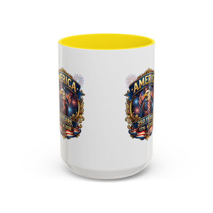250th America Eagle Coffee Mug — Patriotic 1776–2026 Anniversary Accent Mug