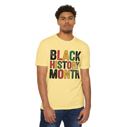 Black History Month T-Shirt — Bold Retro Pan-African Lettering