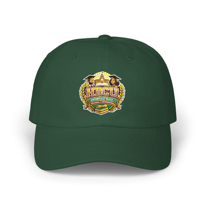 Dad Cap with Vintage Floral Crest Embroidered Design