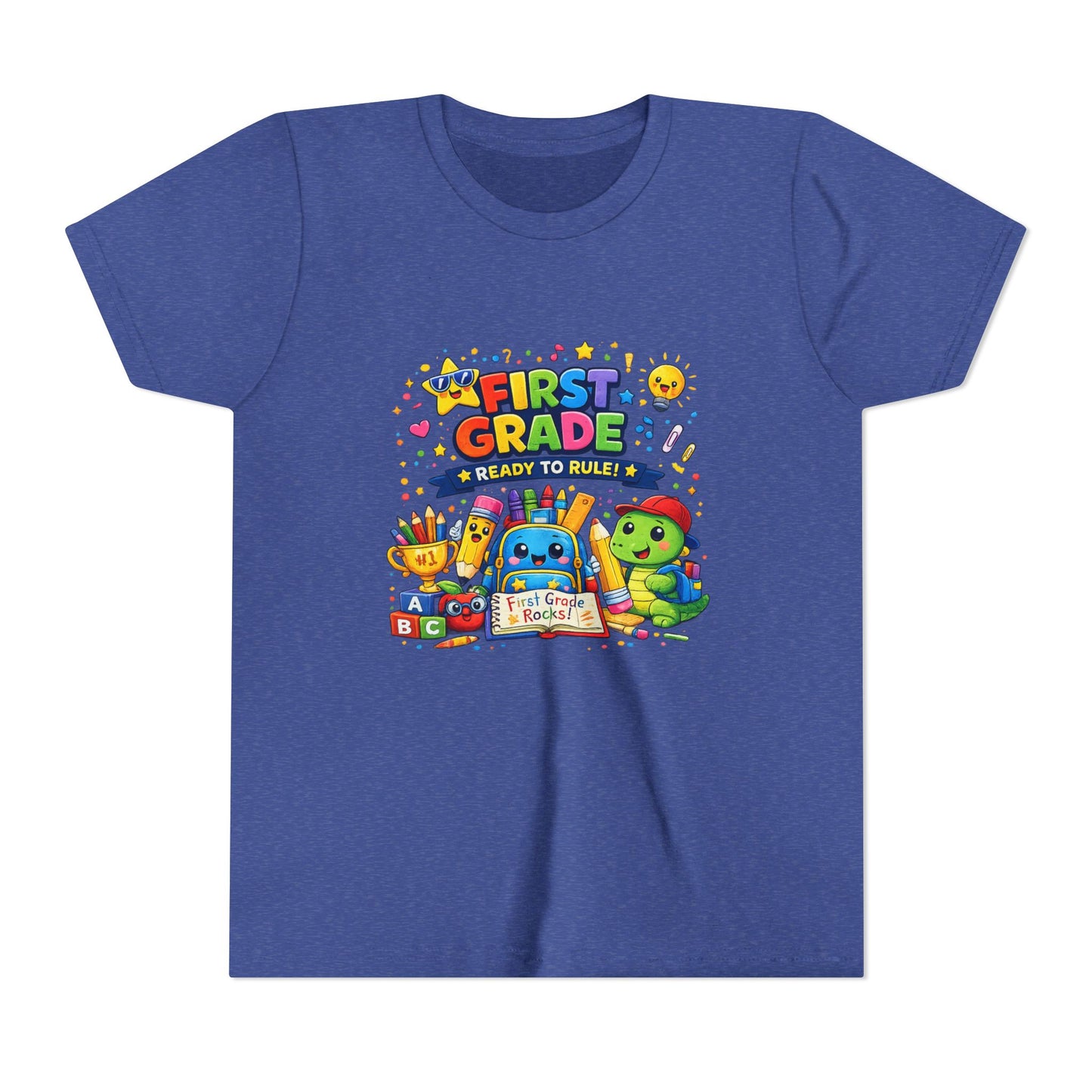 First Grade Youth T‑Shirt – "First Grade Ready to Rule" Cute Back-to-School Tee