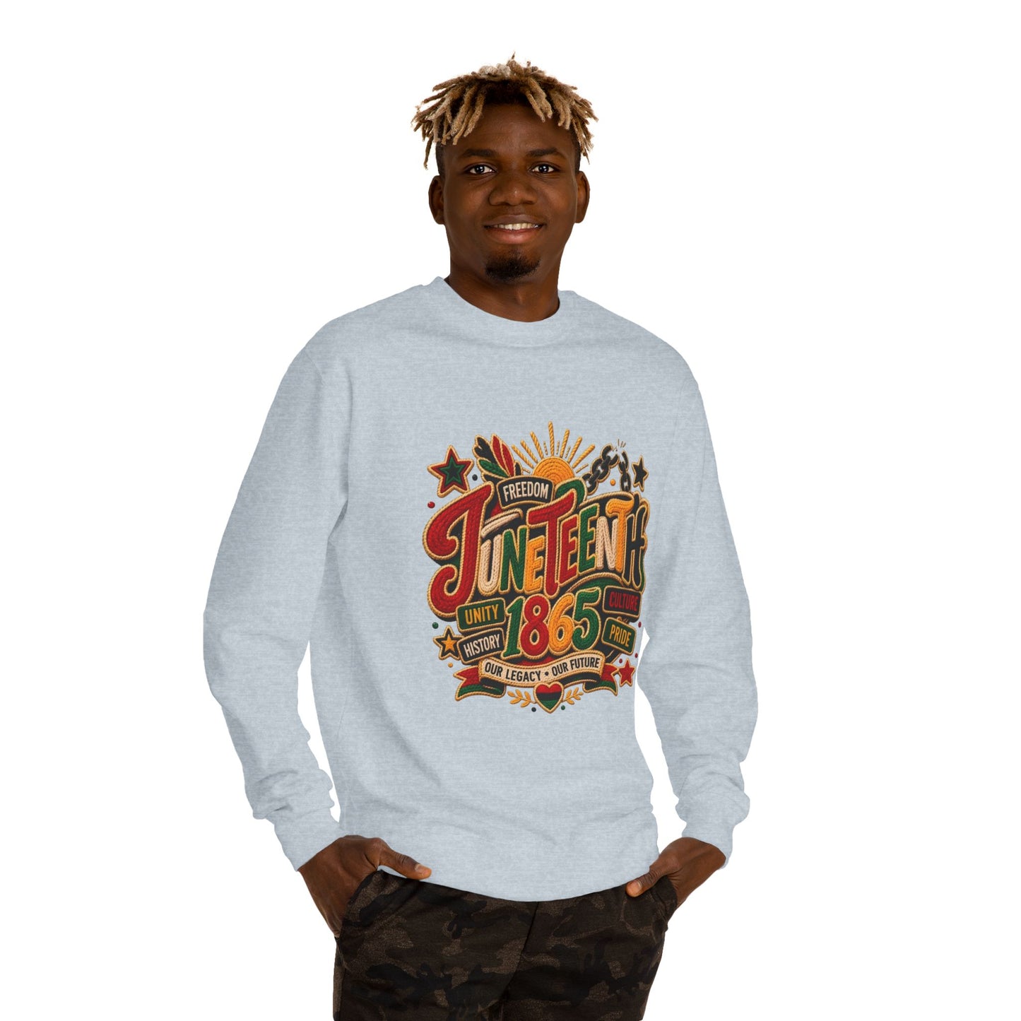 Juneteenth 1865 Sweatshirt — Unity, Freedom & Pride Crewneck