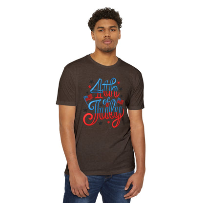4th of July T-Shirt — Retro Patriotic Stars & Flags Tee