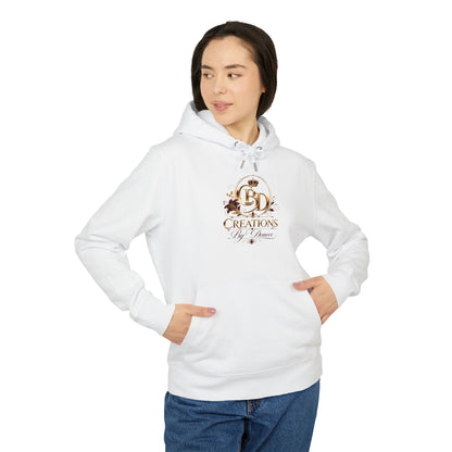 Creations By Donece Logo Hoodie — Floral Gold Emblem Sweatshirt